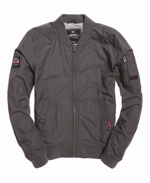 Superdry Rookie Duty Bomber Férfi Kabát Szürke | YUESG9285